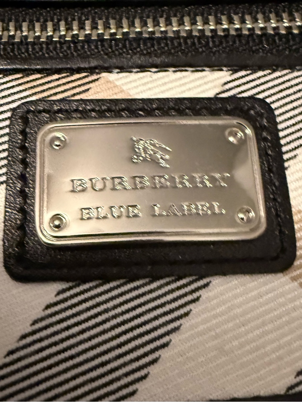 Burberry Beige Check Canvas Crossbody Bag. NWOT - Picture 8 of 9